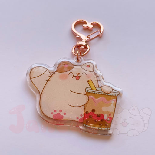 Acrylic Keychain - Boba Time